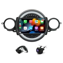9" IPS Touchscreen Car Stereo Radio fit for Mini Cooper R56 2007 2008 2009 2010 2011 2012 2013 2014, Android Car Navigation Stereo Dash Kit Multimedia Player Navigation Unit