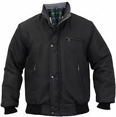 Mens Big Size Sky Diver Bomber Warm Padded Jacket Check Lined Work Winter Coat