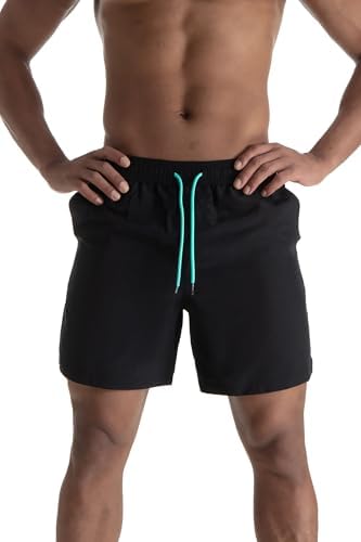 Mens Swim Trunks 6 Quick Dry Swim Shorts with Mesh Lining Swimwear Bathing Suits with Zipper Pocket