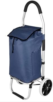 Folding Shopping Cart Shopping Trolley Shopping Cart Shopping Trolley Foldable Shopping Cart Solid with Waterproof Bag 50L Large Capacity Foldable Grocery Cart Grocery Sh