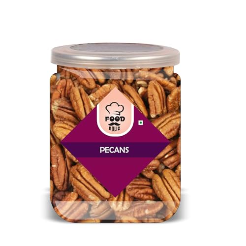 FOOD HOLIC Pecans 500 Gram Airtight Container