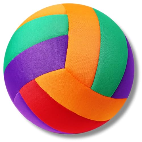 Soft Indoor Volleyballs for Girls Youth Beginners Trainer Fabric Light First Learning Volleyballs Safe Quiet Practicing Inside The House Yard with Realistic Feel Bounce Birthday Easter Gifts