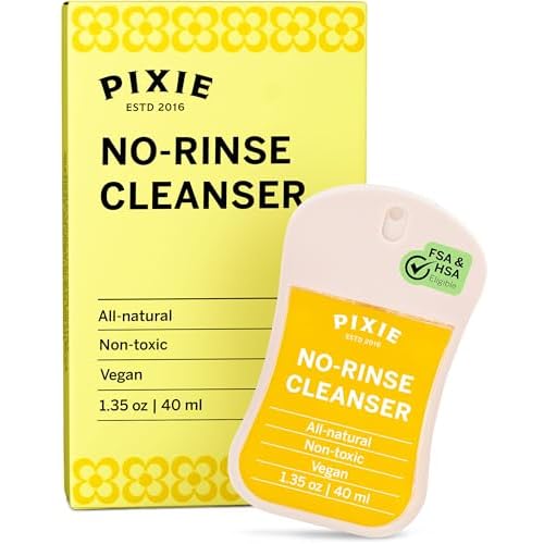 Pixie Hand Sanitizer - Complete Sanitization in a Quick Spray - 100% Hypoallergenic & Plant-Based Ingredients for Feminine Care - Travel Cleaner for Menstrual Cups, Period Discs & Much More