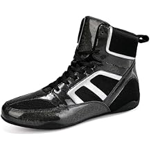 Usoway Men's Professional Boxing Shoes Non-Slip Wrestling Shoes Women's Lightweight Boxing Wrestling Training Shoes Adult Fitness Sports Shoes Fighting Weightlifting Multifunctional Shoes