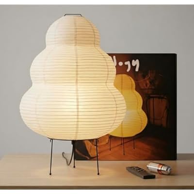 Akari Noguchi Rice Paper Lamp Japanese Paper Lantern Lamp Japanese Japandi FloorTable Lamp for Soft Ambient Lighting Akari
