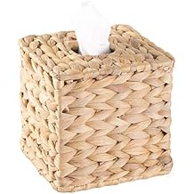 Water Hyacinth Wicker Square Tissue Box Cover