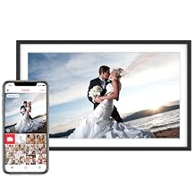 Skyrhyme 15.6'' Digital Picture Frame with 1920x1080 IPS Touch Screen, 32GB Frameo WiFi Digital Photo Frame, Share Photos/Videos and Send Best Wishes via Free App
