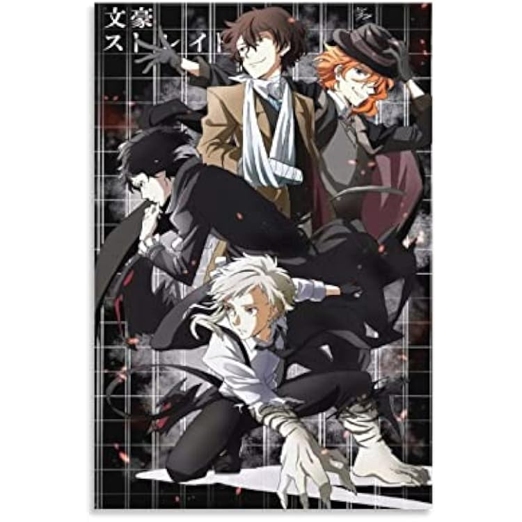 Bungou Stray Dogs Poster Dazai Chuuya Canvas Art Poster and Wall Art Picture Print Modern Family Bedroom Decor Posters 08x12inch20x30cm