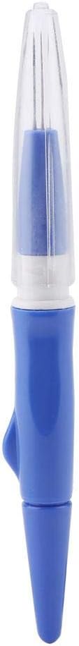Felting Needle Embroidery Punch Pen with 3 Fine Needles Set Tool Wool Felting Supplies DIY Crafting(Blue)