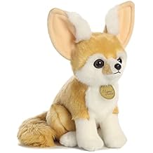 Aurora Realistic Miyoni Fennec Fox Stuffed Animal - Lifelike Details Make a Cherished Companion - Perfect for Decorating Bedrooms or Classrooms - Brown 8 Inches