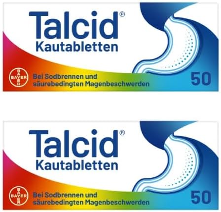 Talcid Chewable Tablets Double Pack (2 x Pack of 50)