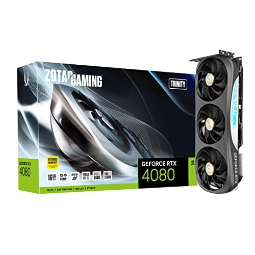 ZOTAC Gaming GeForce RTX 4080 16GB Trinity 16GB GDDR6X 256-bit 22.4 Gbps PCIE 4.0 Gaming Graphics Card, IceStorm 2.0 Advanced Cooling, Spectra 2.0 RGB Lighting, ZT-D40810D-10P