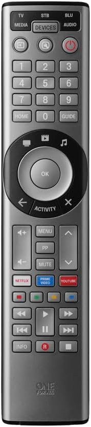 One for All URC7956 Smart Control Pro 5 Universal Remote for 5 Devices