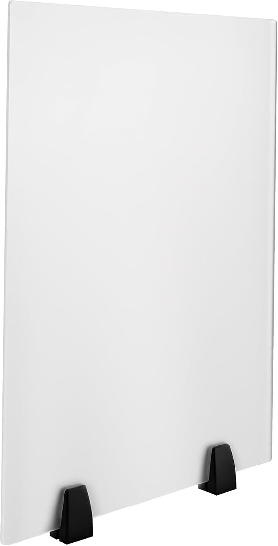 Acrylic Free Standing Screen, Divider Partitions for Table Top Workstation, Portable Cubicle Panel for Desk Privacy Home & Office, 18" X 23.6", Frosted