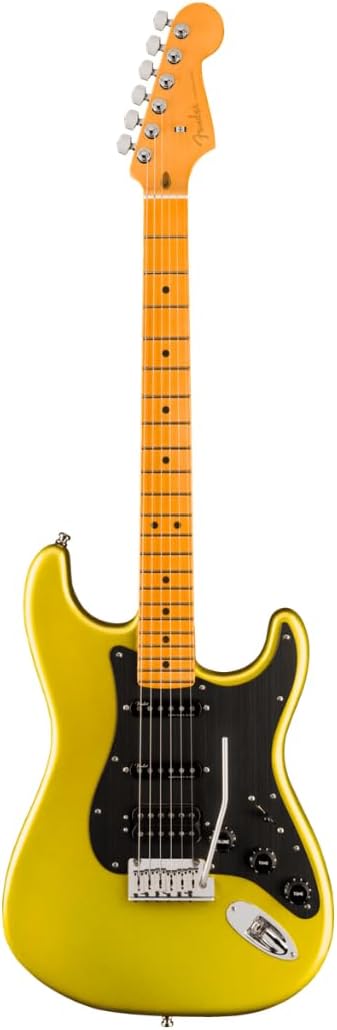 Fender Limited Edition American Ultra Ii Stratocaster Hss Graffiti (Yellow) | Roasted Maple Neck and Fretboard, Seymour Duncan Antiquity Humbucker, Custom Shop Single-Coils, 2-Point Tremolo