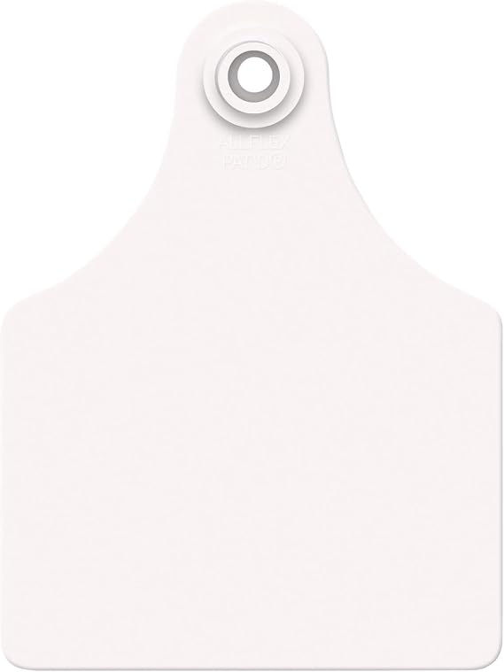 USA Allflex Large White Blanks Ear Tags