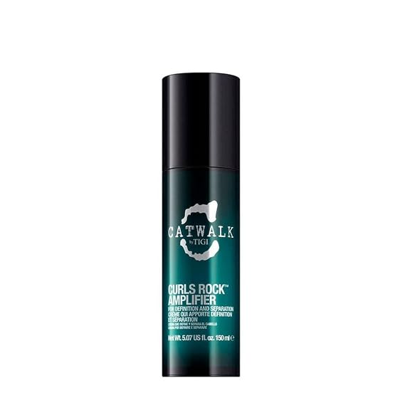 Catwalk by TIGI Curls Rock Amplifier Curl Cream, Anti-Frizz Moisturizing Finisher for Defining and Styling with Sunflower and Jojoba Oils, 5.07 oz