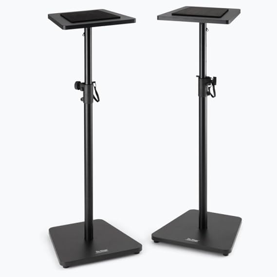 On-Stage SMS7500B Wood Studio Monitor Stands, Pair, Black