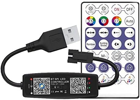 WS2811 WS2812B LED Controller Bluetooth Music with MIC for SK6812 WS2812 Pixel LED Strip Light APP 28Keys Remote USB 5V