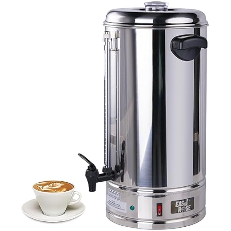 Coffee Urn 100 Cup Coffee Percolator Commercial Coffee Maker with Removable Filter, Perfect For Office, Parties, Catering