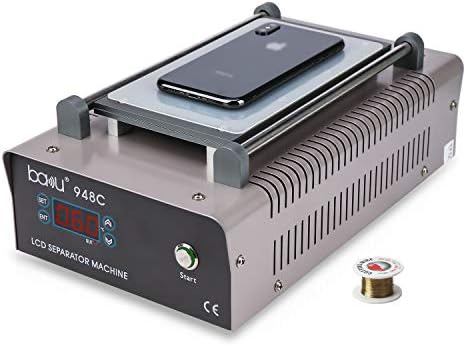 BAKU LCD Screen Separator Machine Separating Touch Screen Heating Pad 110V 7 inch Build-in Pump Vacuum Glass Removal Heat Plate Cell Phone Repair Tool BK-948C