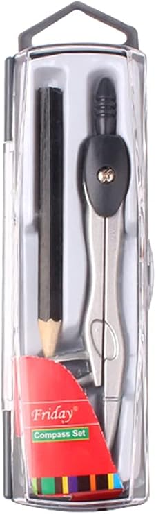 Professional Compass, Reusable Metal Compass for Home Schooling Maths Learning