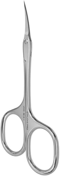 Staleks Asymmetric UNIQ 30 Type 4 Cuticle Scissors Asymmetric Rings with Right-Lowered Handle