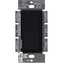 Lutron Diva 3-Speed Fan Control, Single-Pole/3-Way, DVFSQ-F-BL, Black