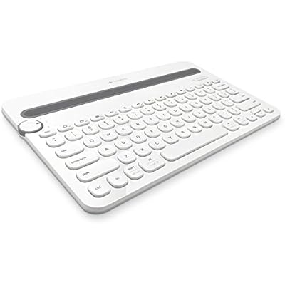 Logitech Bluetooth Multi-Device Keyboard K480 White for Windows and Mac Computers, Android and iOS Tablets and Smartphones