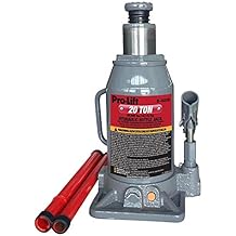Pro-Lift B-020D Grey Hydraulic Bottle Jack - 20 Ton Capacity
