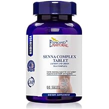 (8 Pack) Esmond Natural: Senna Complex Tablet - Lemon & Green Tea (Bowel Health, Cleansing & Regularity), GMP, Natural Product Assn Certified, Made in USA - 709.25mg, 480 Tablets
