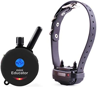 E-Collar Technologies ET-300 Series 1/2 Mile Remote Dog Training System + Free Colored Transmitter Skins Bundle (Black)_AB