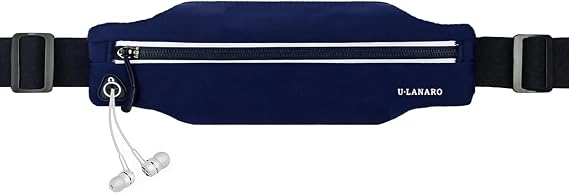 ULANARO Slim Running Belt Fanny Pack Running Phone Holder Waist Band Pouch