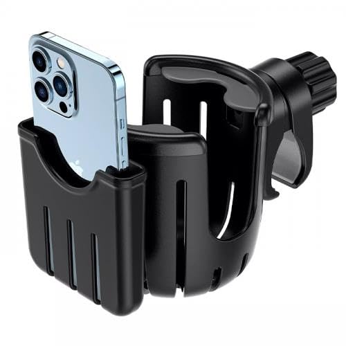 Coofbe Baby Stroller Adjustable Cup and Cell Phone Holder Bottle Holder Scooter Holder For Bicycle Motorcycle