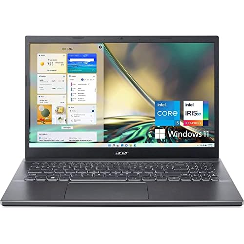 acer Aspire 5 Laptop: 15.6 FHD Display 12th Generation Intel Core i5-1240P NVIDIA GeForce RTX 2050 64 GB DDR4 SDRAM 8 TB SSD Win11 Home WiFi 6 Backlit Keyboard Thunderbolt 4