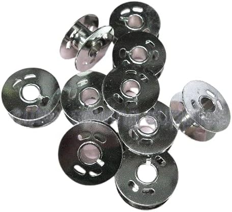Cutex Metal Bobbins for Singer Quantum CXL XL Sewing Machine Compatible Part Number 283395 - Pack of 10