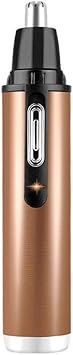 Professional Nose Ear Hair Trimmer for Men Women, Electric Nostril Nasal Hair Clippers Trimmers, Waterproof, Mute Motor, Wet/Dry, Professional Painless Eyebrow and Facial Hair Trimmer, Chargeable