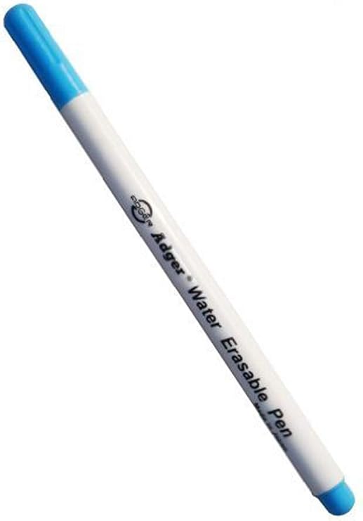 Adger Water Erasable Bright Blue Fabric Marker Pen - Set of 2
