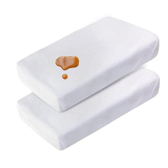 Travel Crib Sheets Cotton for Guava Lotus, Dream on Me Travel Crib, White