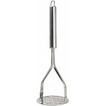 Paslanmaz Çelik Patates Ezici - Ergonomik Saplı Patates Püre Yapıcı, Sebze ve Meyve Ezici, Dayanıklı Metal Mutfak Gereci, Pratik Püre Hazırlama Aparatı