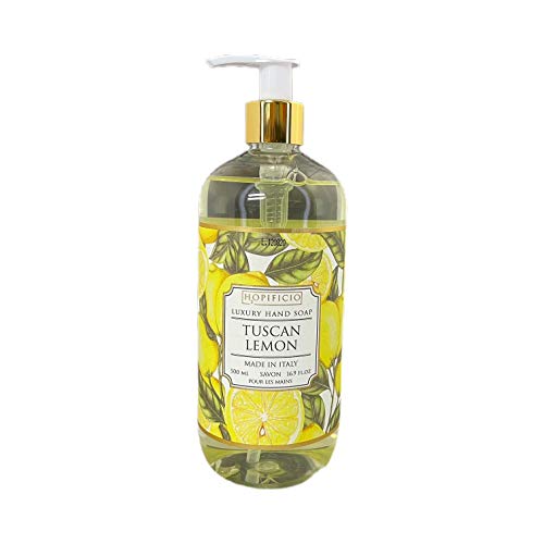 Luxury Liquid Hand Soap: Hypoallergenic, Sulfate-free, Regenerating, Moisturizing & Gently Cleansing Liquid Soap, 16.9 Fl Oz Tuscan Lemon