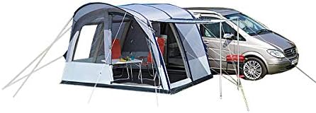 dwt Rapid Air II Bus Awning Freestanding and Inflatable 340 x 240 cm Grey Texolan 30 with Canopy and Ventilation Windows