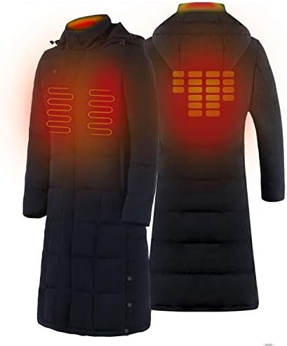 redder Kempgear Heated Jacket Lightweight Cotton Puffer Jacket Black Woman- No Battery