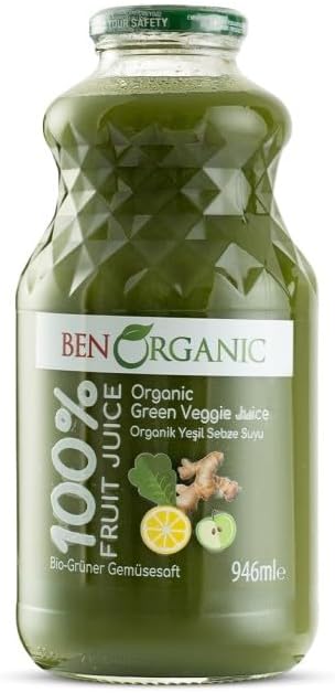 BenOrganic Mixed Green Juice 946ml Glass Bottle