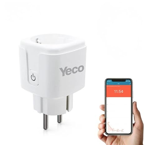 YECO SP-16 Akıllı Priz, Wi-Fi Uyumlu, Telefonla Kontrol, 16A Akım Koruma, Enerji İzleme