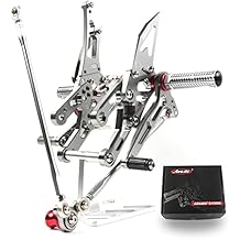 Arashi (Version 2.0) Adjustable Rearsets for HONDA CBR1000RR 2004-2007 / CBR600RR 2003-2005 2006 Motorcycle Accessories Footrests Foot Pegs Rear Set Gray CBR 600 1000 CBR600 CBR1000 RR 600RR 1000RR