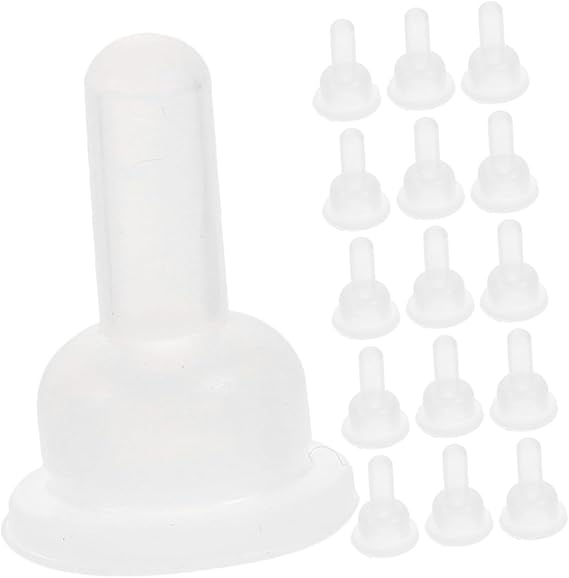 VICASKY 50pcs Silicone Feeding Nipples for Rabbits and Chinchillas