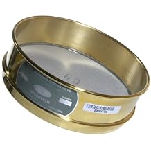 ADVANTECH - 80BS8H Advantech Brass Test Sieves, 8" Diameter, #80 Mesh, Half Height