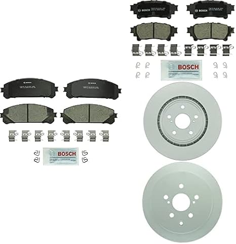 Bosch QuietCast Front & Rear Brake Bundle BC1324, BC1391, 50011479, 50011501
