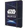 Star Wars: Unlimited Casual Album 18-Pocket - Holds 360 Double-Sleeved Cards Side-Loading Pockets & Elastic Strap Officially Licensed Accessory, Card Back Blue Design, Made by Gamegenic